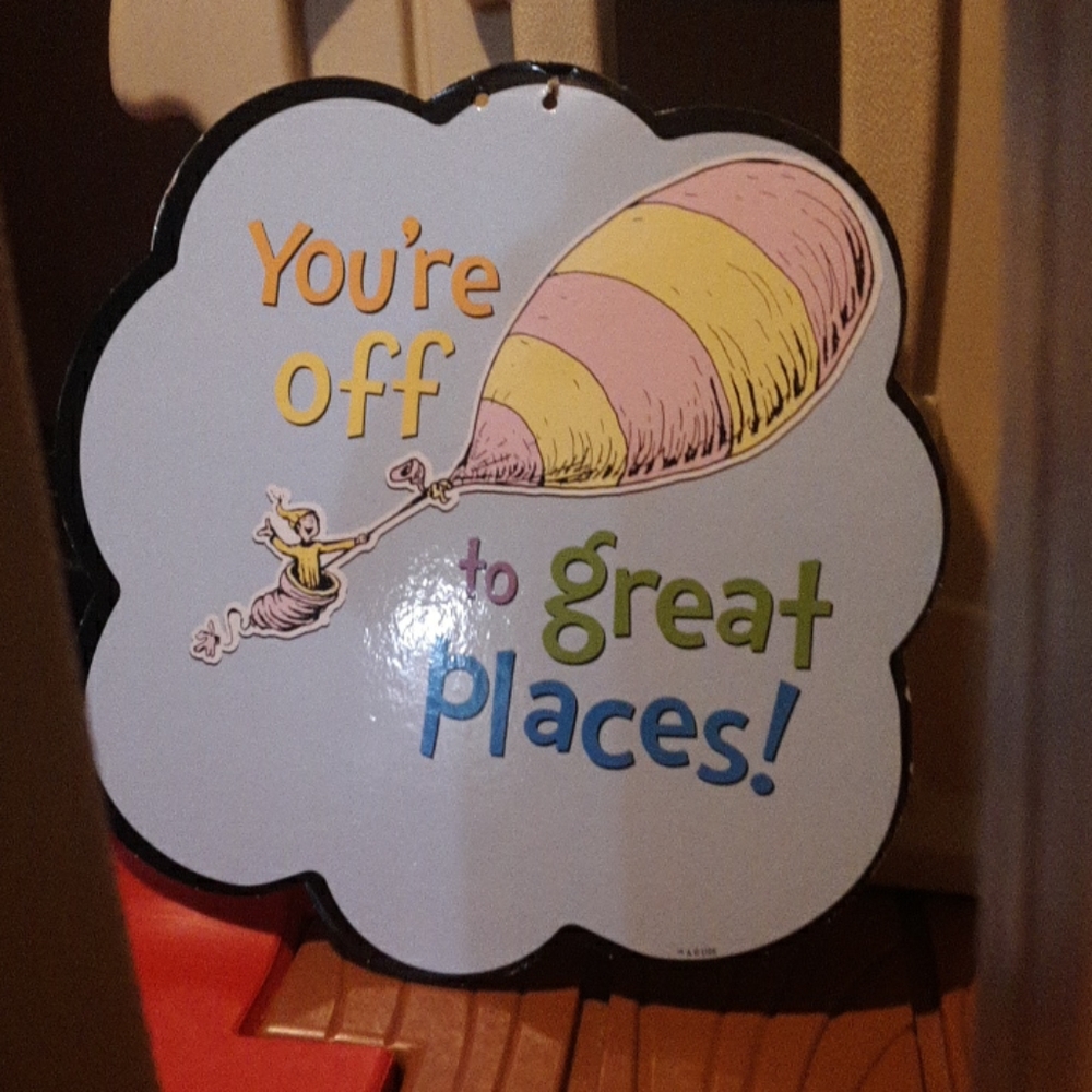 Dr. Seuss "Oh The Places You Will Go" sign